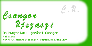 csongor ujszaszi business card