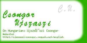 csongor ujszaszi business card